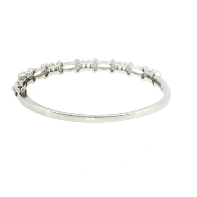 Silver Flutter Baguette Bracelet