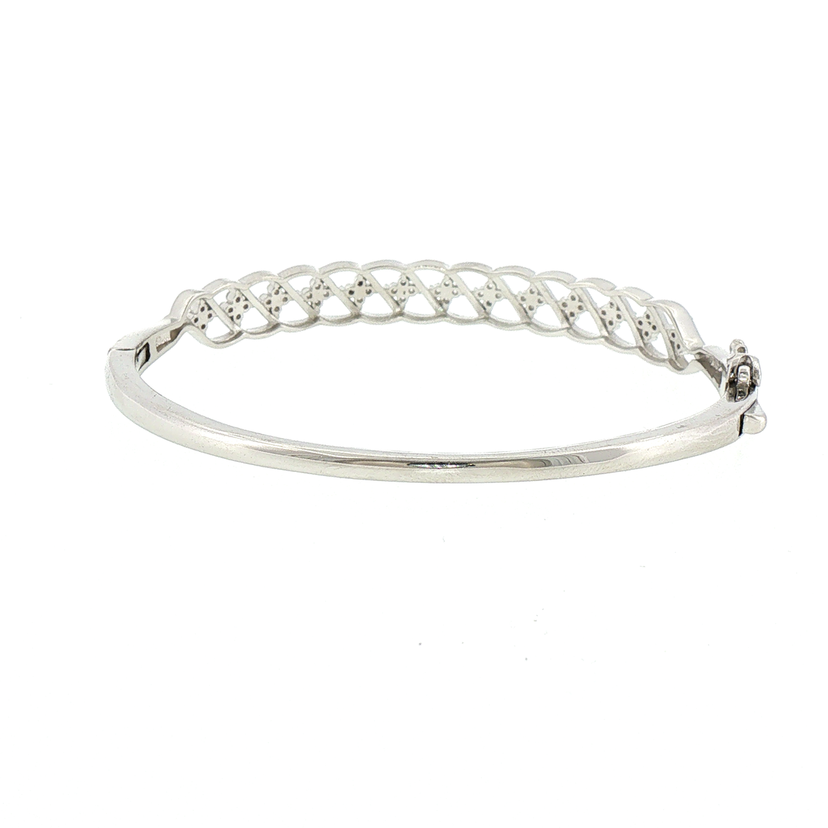 Silver Twisted Infinity Bracelet