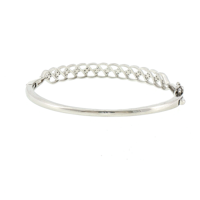 Silver Twisted Infinity Bracelet