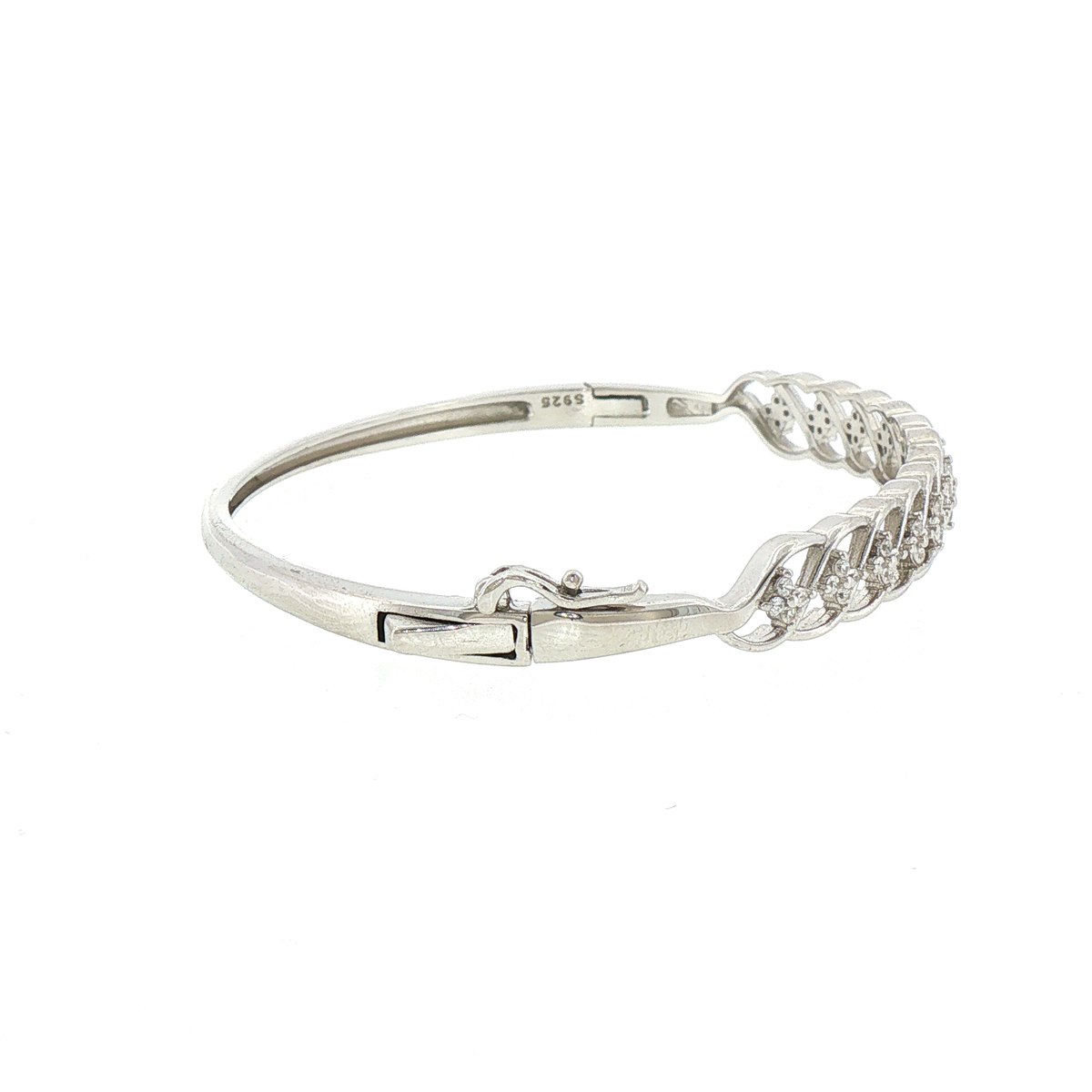 Silver Twisted Infinity Bracelet