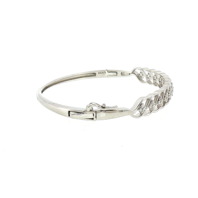 Silver Twisted Infinity Bracelet