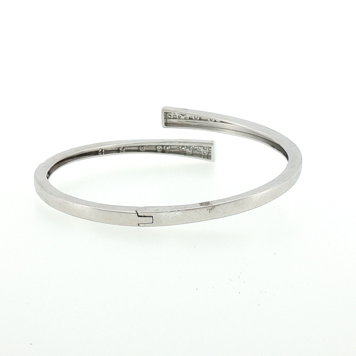 Silver Starlight Bypass Cuff Bracelet