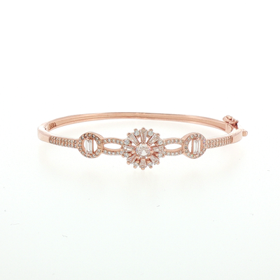 Rose Gold Floral Radiance Bracelet
