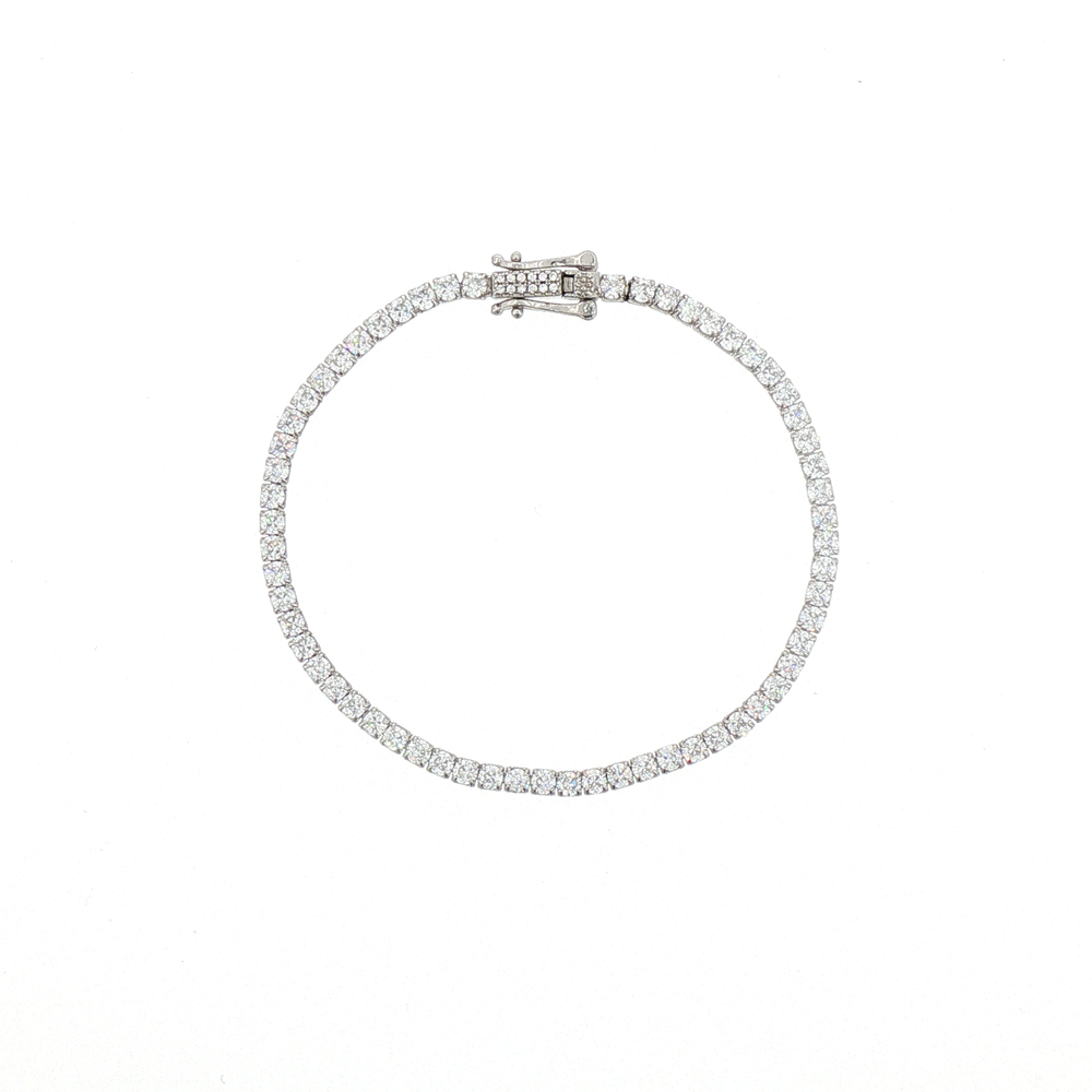 Classic Silver Tennis Bracelet