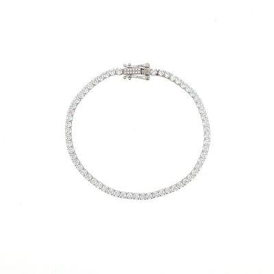 Classic Silver Tennis Bracelet
