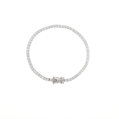 Classic Silver Tennis Bracelet