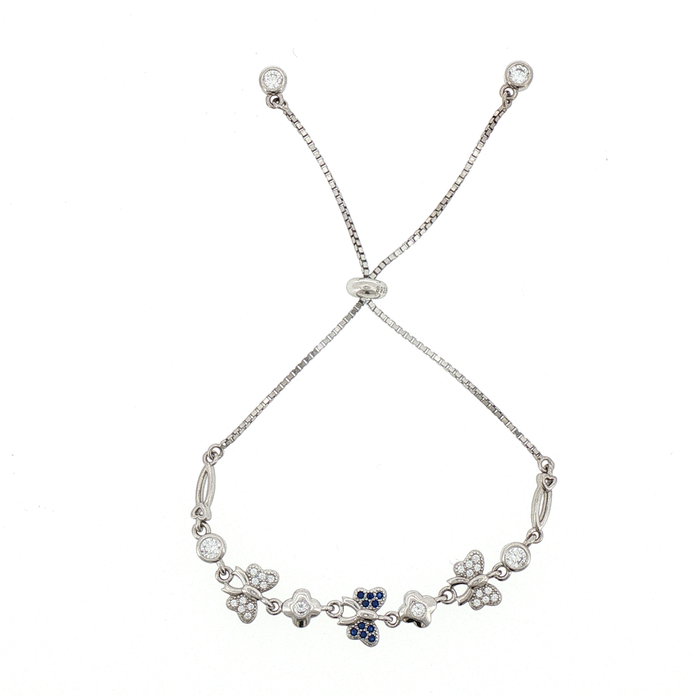 Silver Butterfly Dreams Adjustable Bracelet