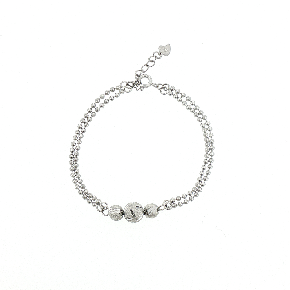 Silver Triple Celestial Sphere Bracelet