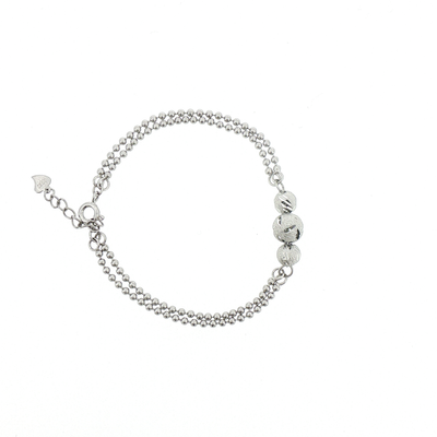 Silver Triple Celestial Sphere Bracelet