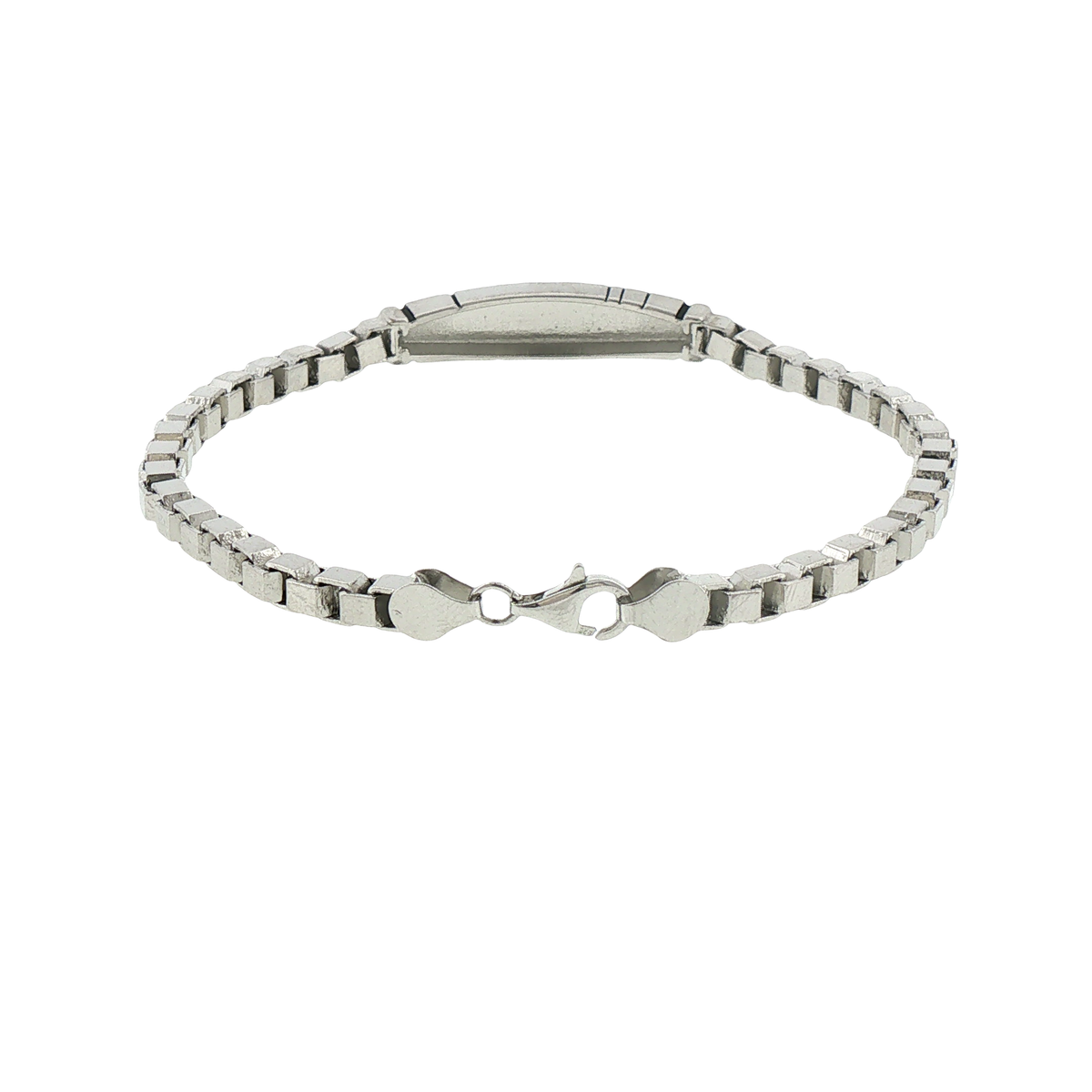 Silver Anchor Motif Chain Bracelet