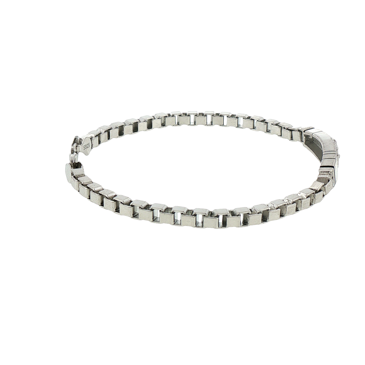 Silver Anchor Motif Chain Bracelet