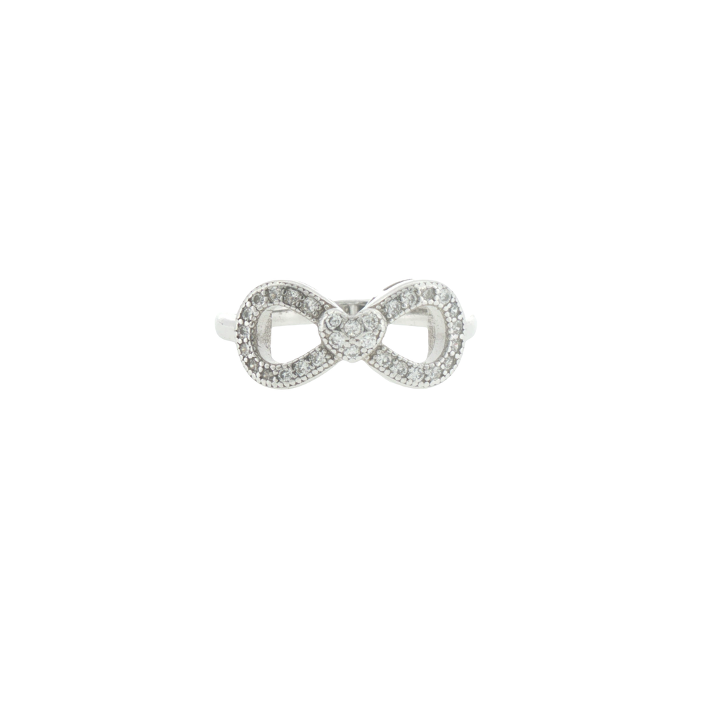 Silver Infinity Heart Ring