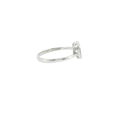 Silver Double Heart Ring