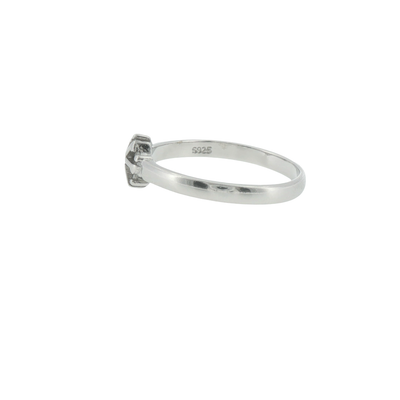 Silver Snowflake Cluster Ring