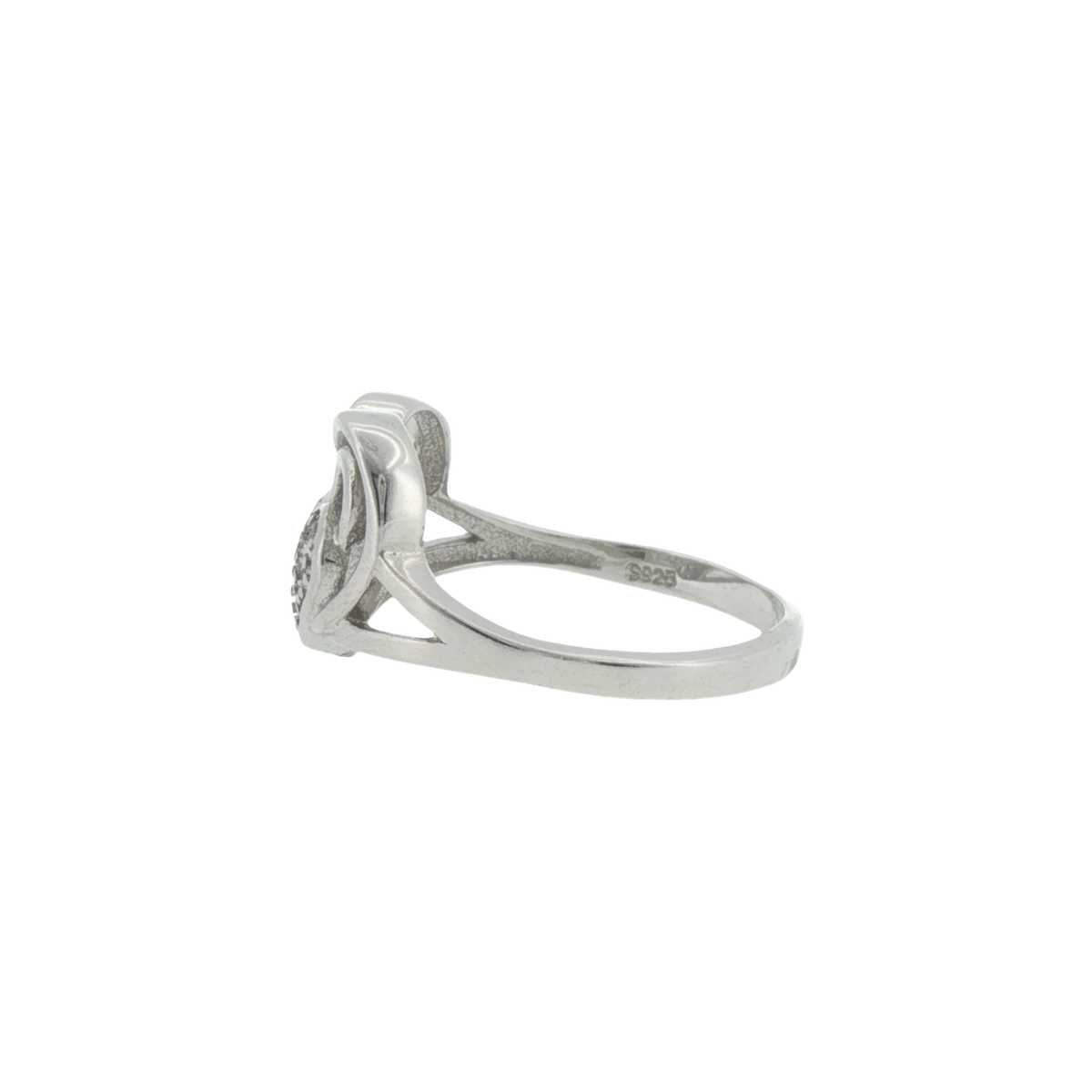 Silver Nested Heart Ring