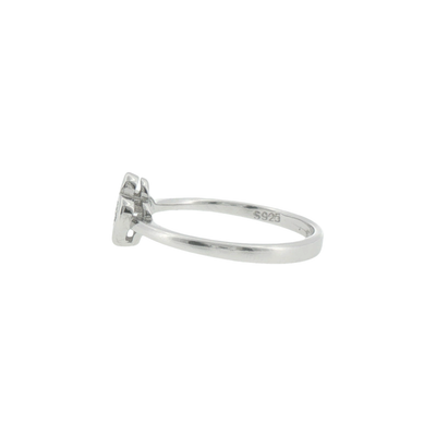 Silver Double Heart Ring