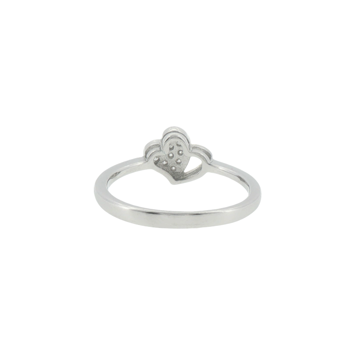 Silver Double Heart Ring