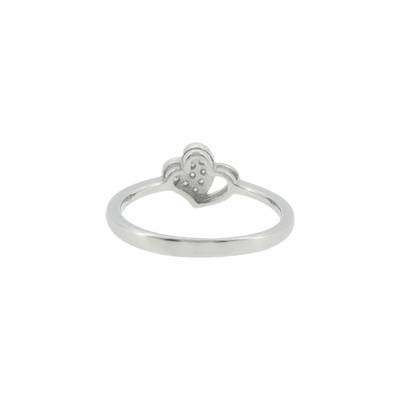 Silver Double Heart Ring