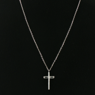 Silver Cross Pendant with Chain