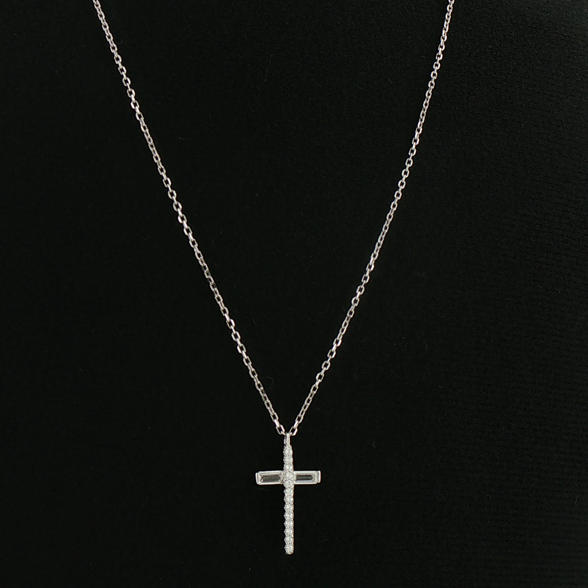 Silver Cross Pendant with Chain