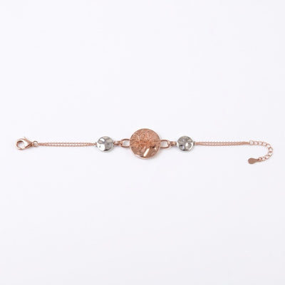 Rose Gold & Silver Celestial Coin Charm Bracelet