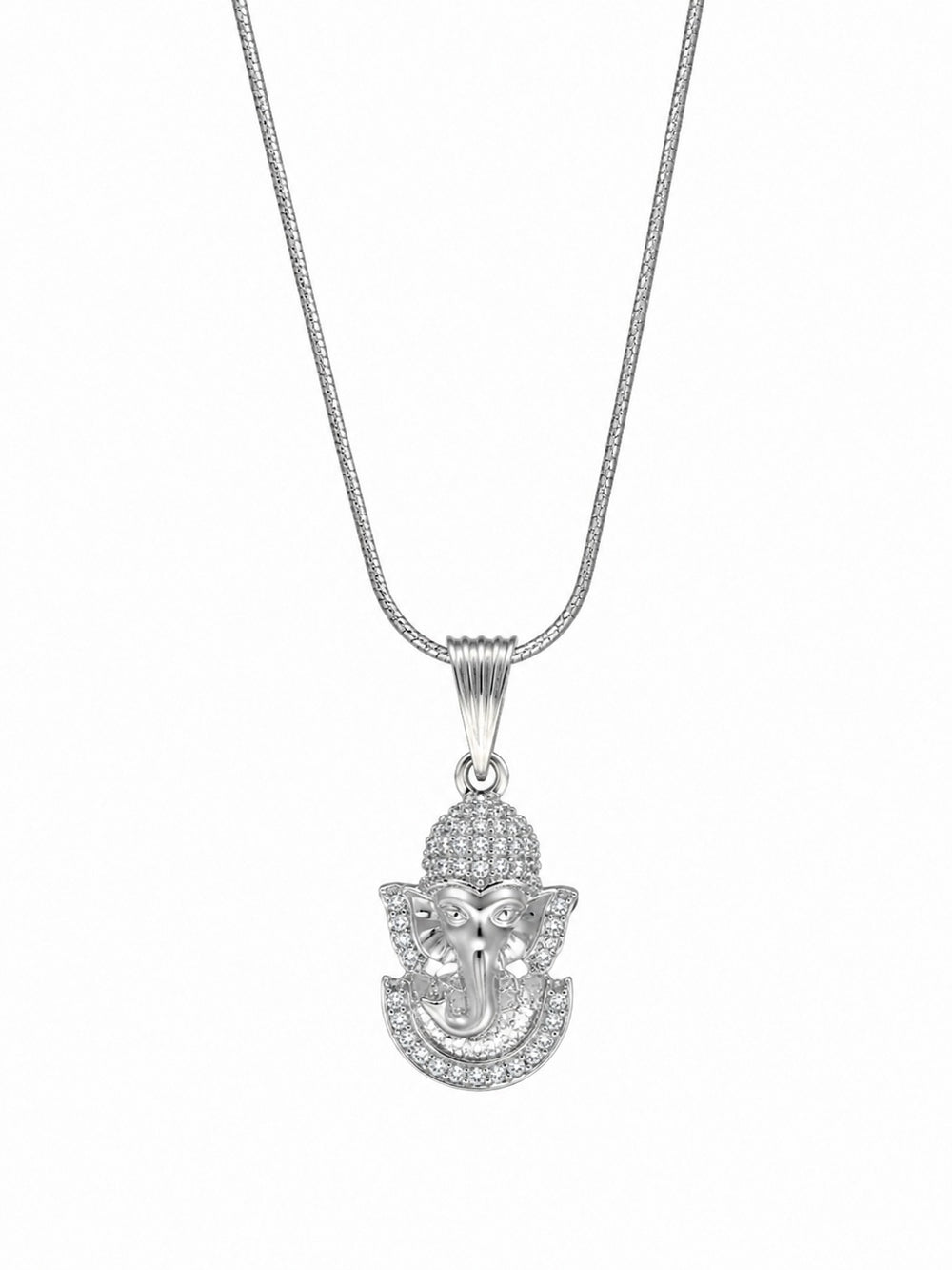 Silver Ganesha Charm Pendant