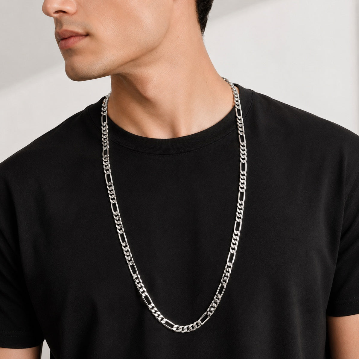 Silver Classic Figaro Chain