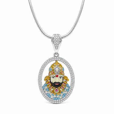 Silver Khatu Shyam Pendant