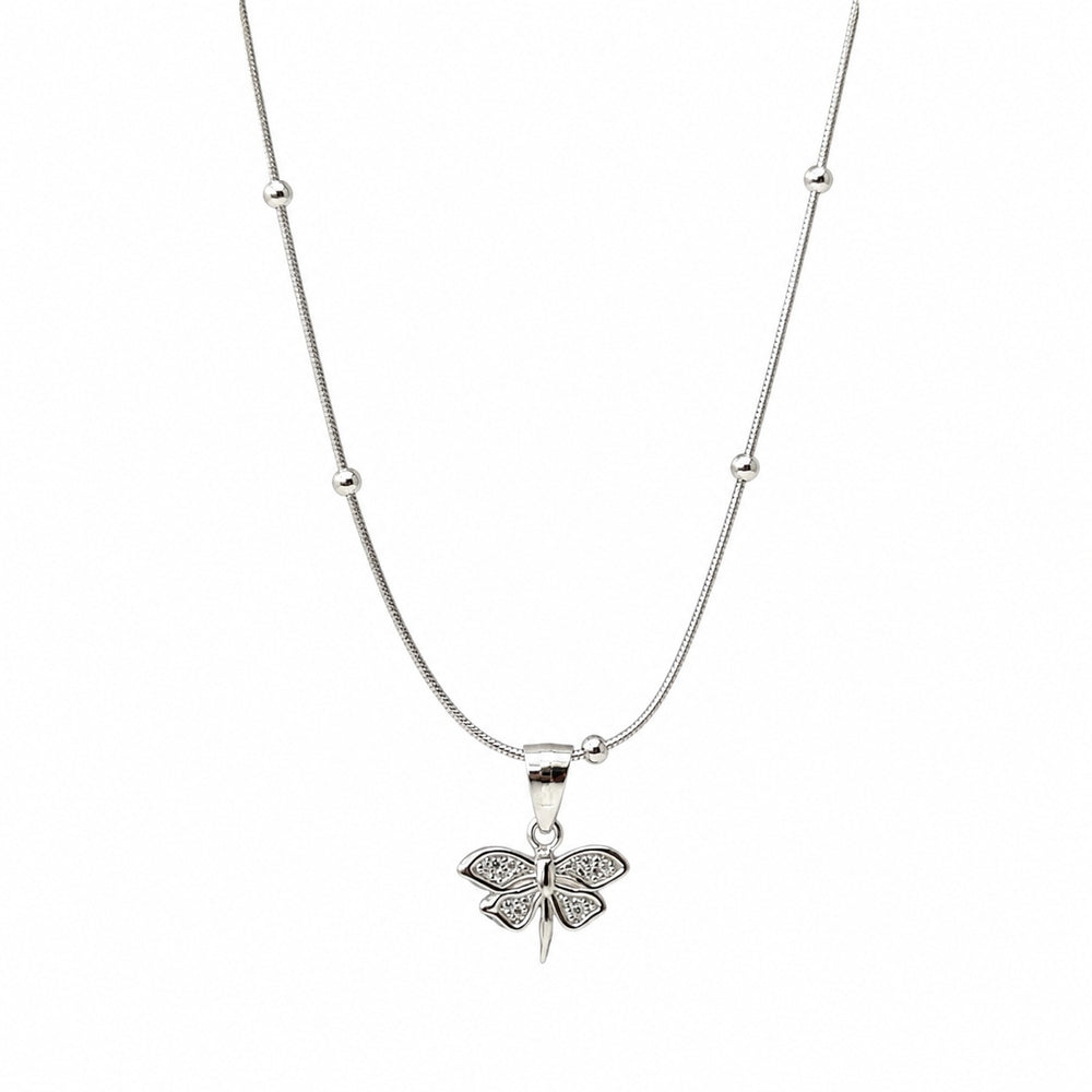 Silver Butterfly Charm Pendant