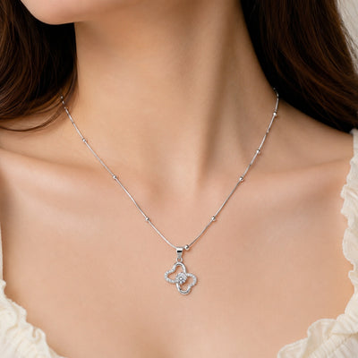 Silver Butterfly Charm Pendant