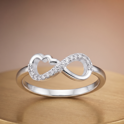 Silver Accent Infinity Ring