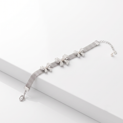Silver Mesh Butterfly Bracelet