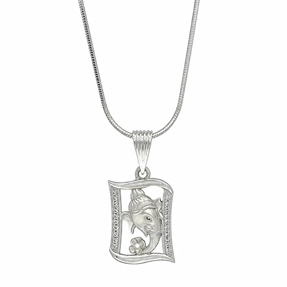 Silver Ganesha Pendant