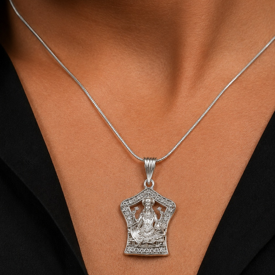 Silver Goddess Pendant