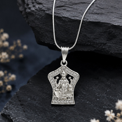 Silver Goddess Pendant