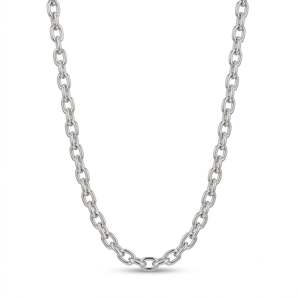 Silver Classic Oval Link Chain