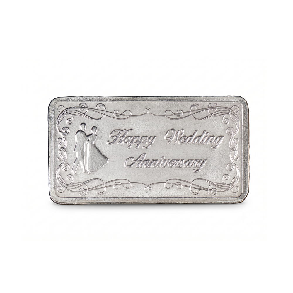 Silver Anniversary Commemorative Bullion Bar - 10 g