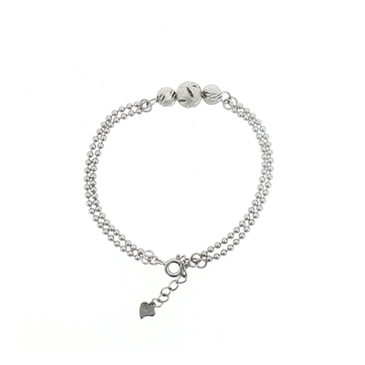 Silver Triple Celestial Sphere Bracelet